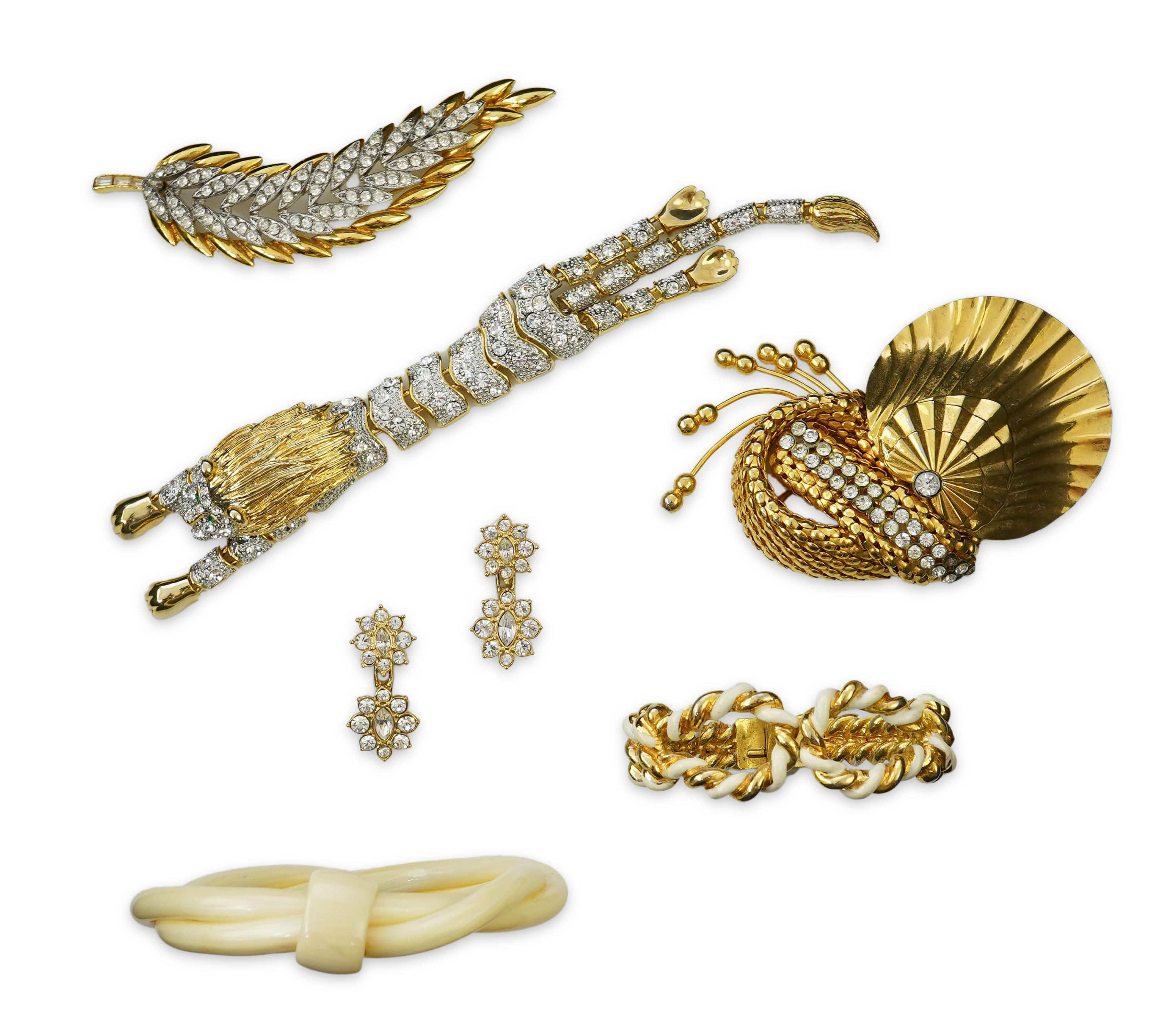 A collection of costume jewels, mid to late 20th century